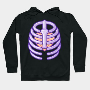 Ribcage with Be Mine candy Hoodie